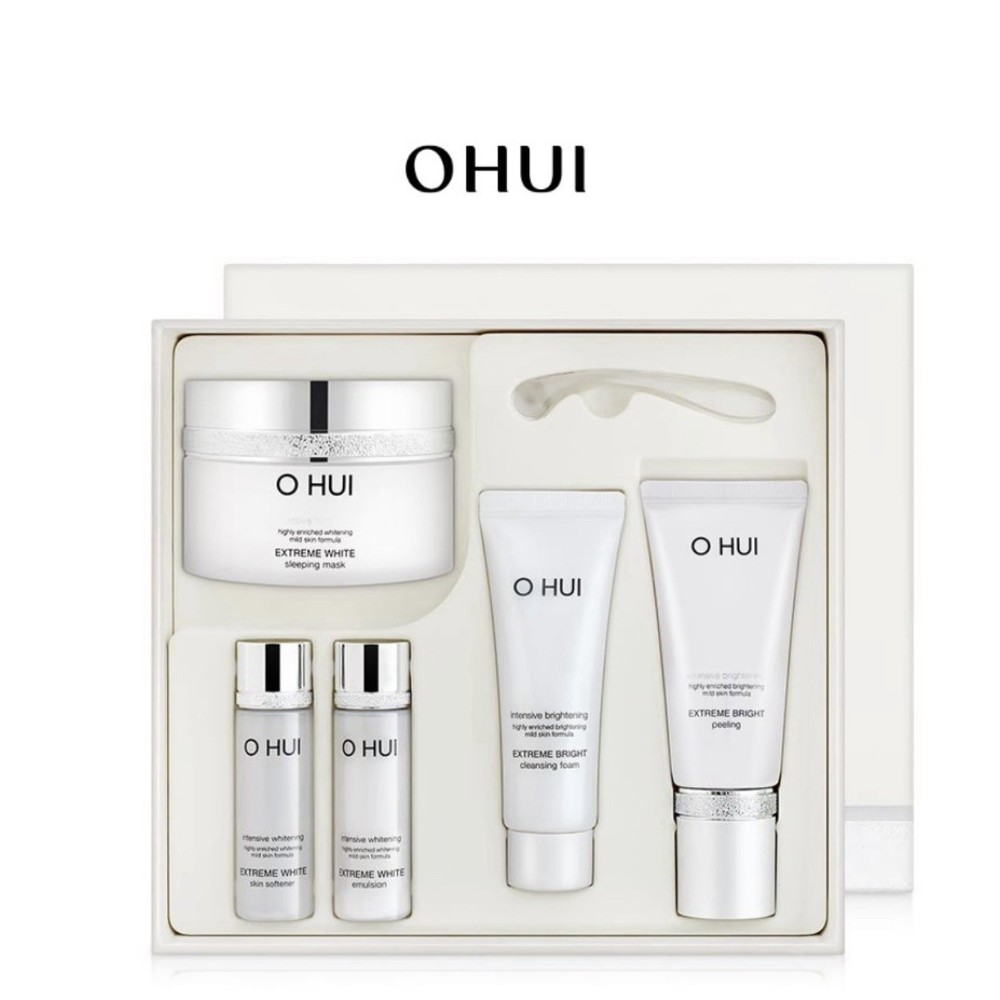 O Hui Extreme White Sleeping Face Mask 100ml Gift Set with Free Bonus