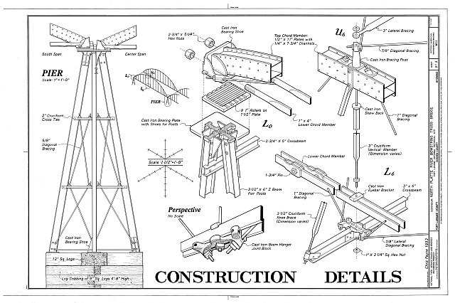 2. Construction Details - North Platte River Bowstring Truss Bridge, Spanning