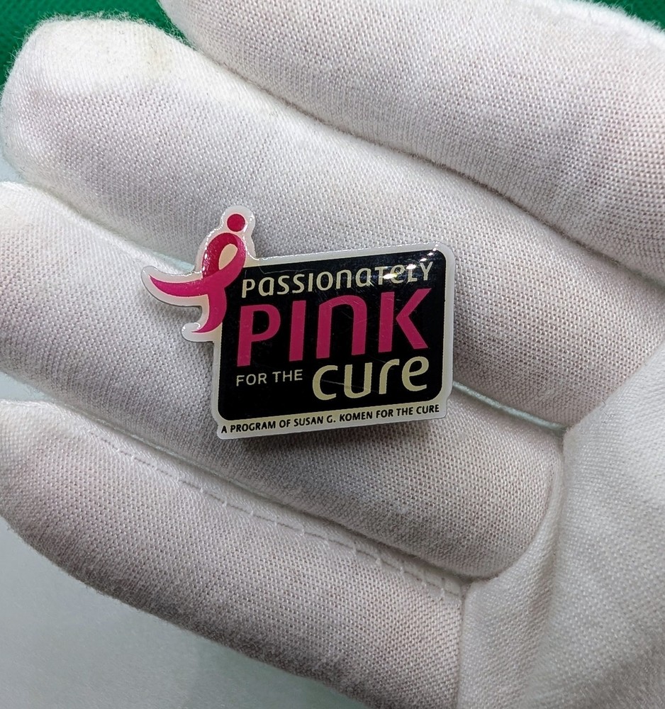 Passionately Pink for the Cure Susan G. Komen Breast Cancer Lapel Pin