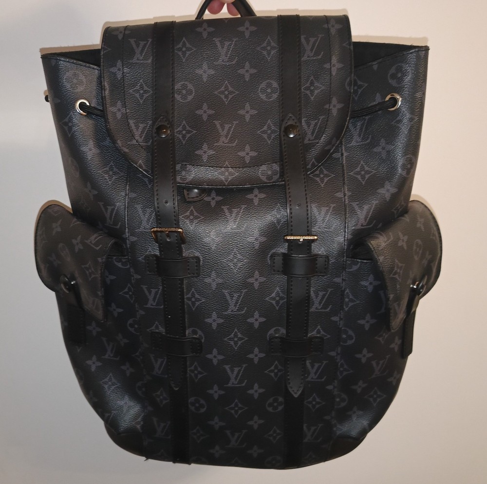 LOUIS VUITTON CHRISTOPHER MM BACKPACK MONOGRAM ECLIPSE REVERSE CANVAS