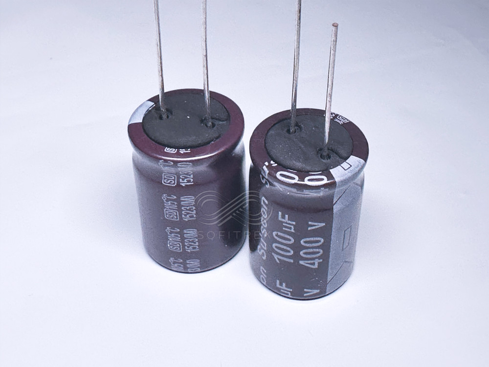 5PCS SD Suscon 100uF 400V 18x25mm Electrolytic Radial Capacitor High Frequency