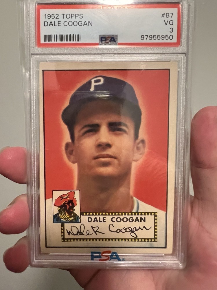 1952 Topps Dale Coogan #87 PSA 3 VG Baseball Card