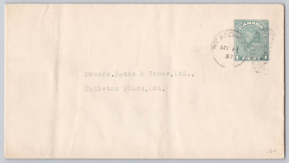 Carleton Place, Ont., Addressed to Messrs. Bates & Innes Un, 1c