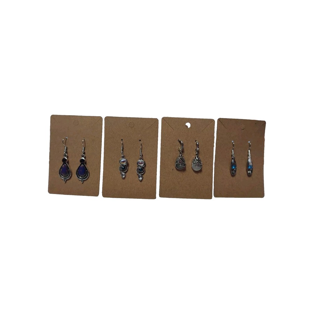 Silver Dangle Earrings 4 Bohemian Style Different Styles 2