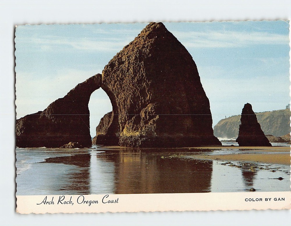 Postcard Arch Rock Oregon Coast USA