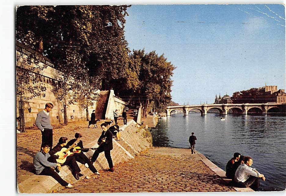 Postcard Quays of the River Seine Paris France