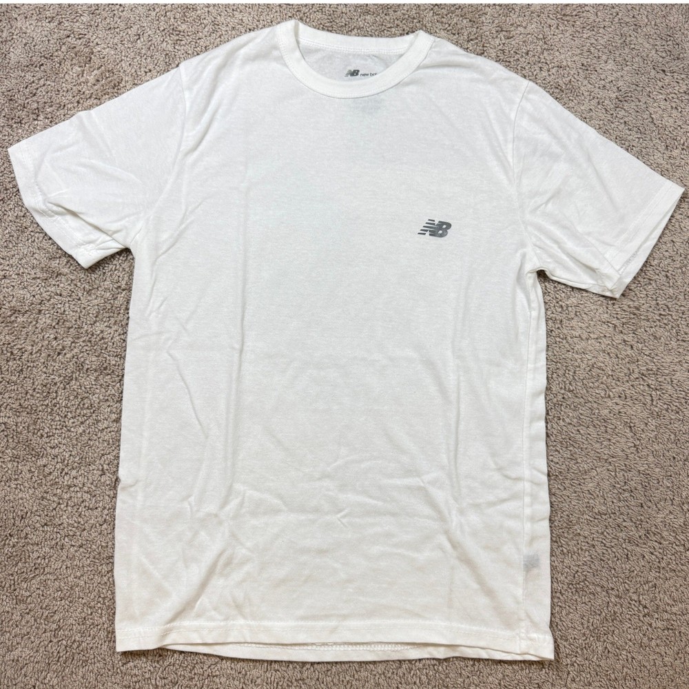 New Balance Mens White Short Sleeve Graphic Logo T-Shirt NB3085-3 Size M