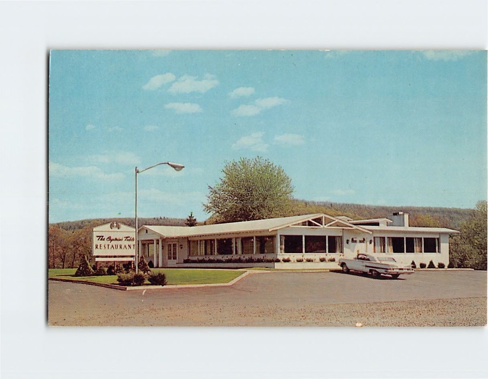 Postcard The Captains Table Restaurant Clearfield Pennsylvania USA
