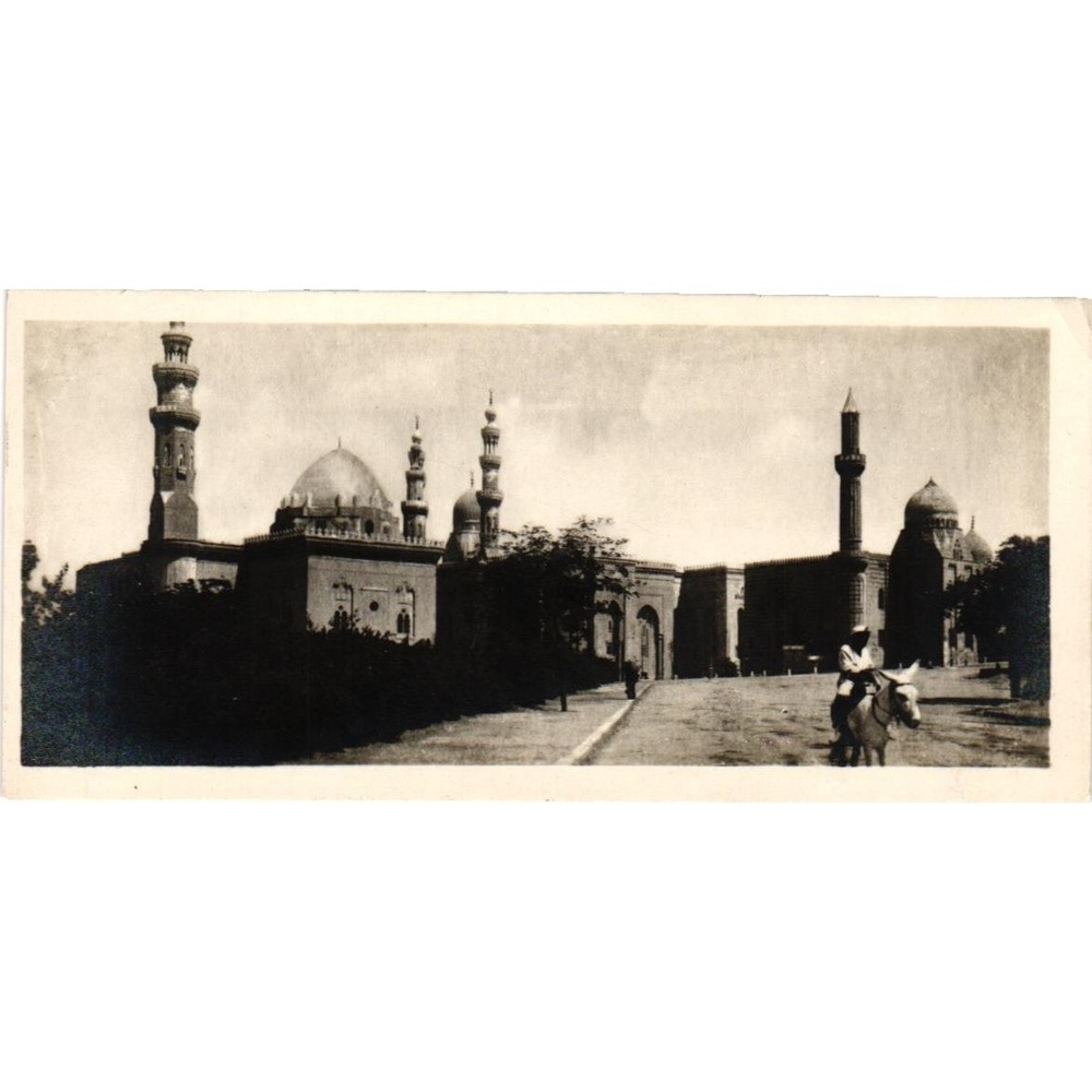 Cairo Egypt Mosque of Sultan Hassan Vintage Postcard Panoramic