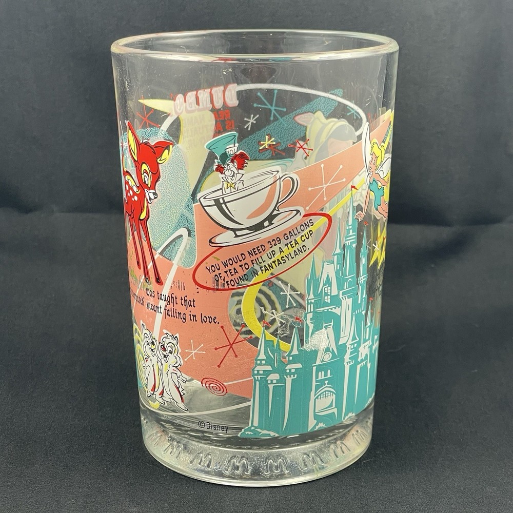 2002 Mickey Mouse Walt Disney World McDonald's 100 Years of Magic Glass Cup