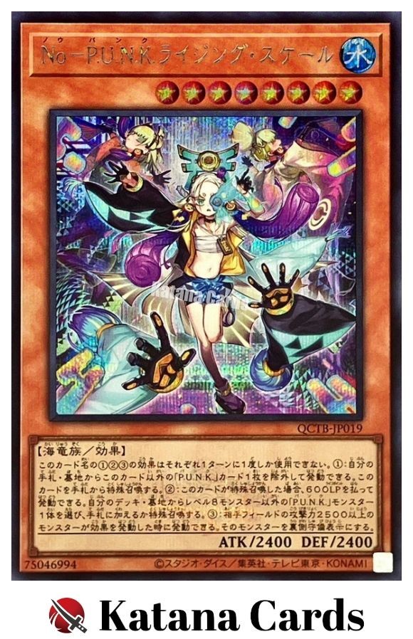 Yugioh Cards | Noh-P.U.N.K. Rising Scale Secret Rare | QCTB-JP019 Japanese