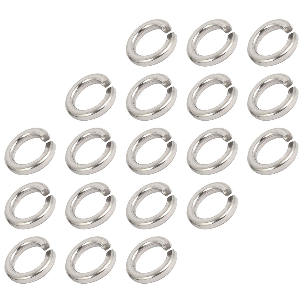 80 x Split Lock Washer M6 304 Stainless Steel Spring Washer Elastic Gasket