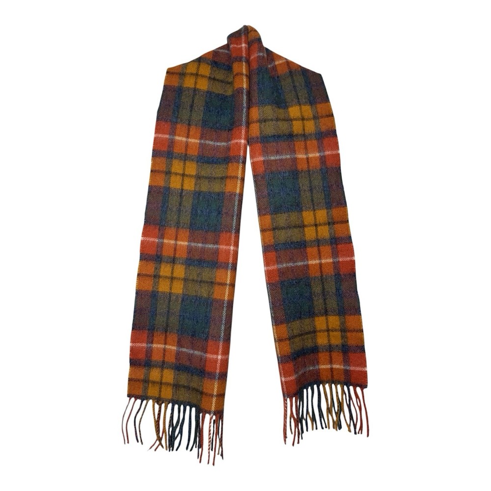 Highland Tweeds Lambswool Scarf – Autumn Buchanan Tartan