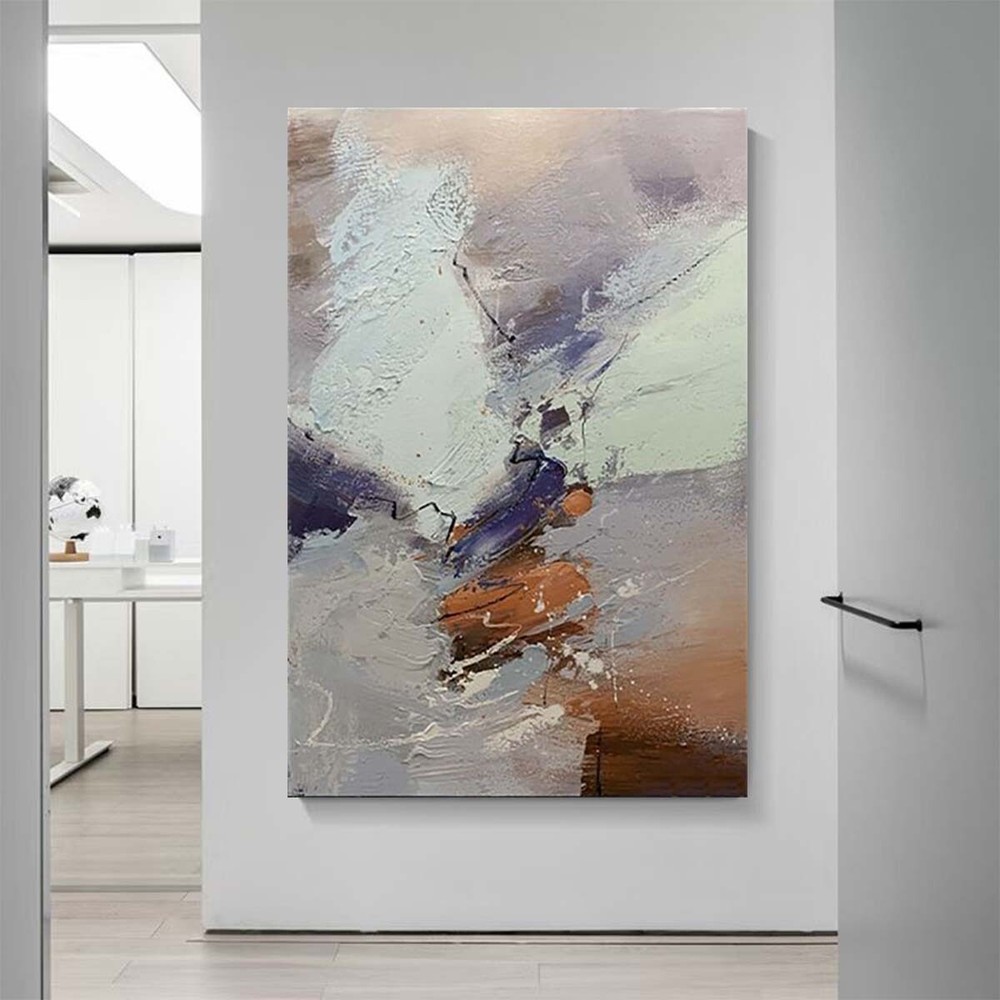 Custom Mural Abstract Hand Drawn Decoration Painting Wall Art Canvas Oil