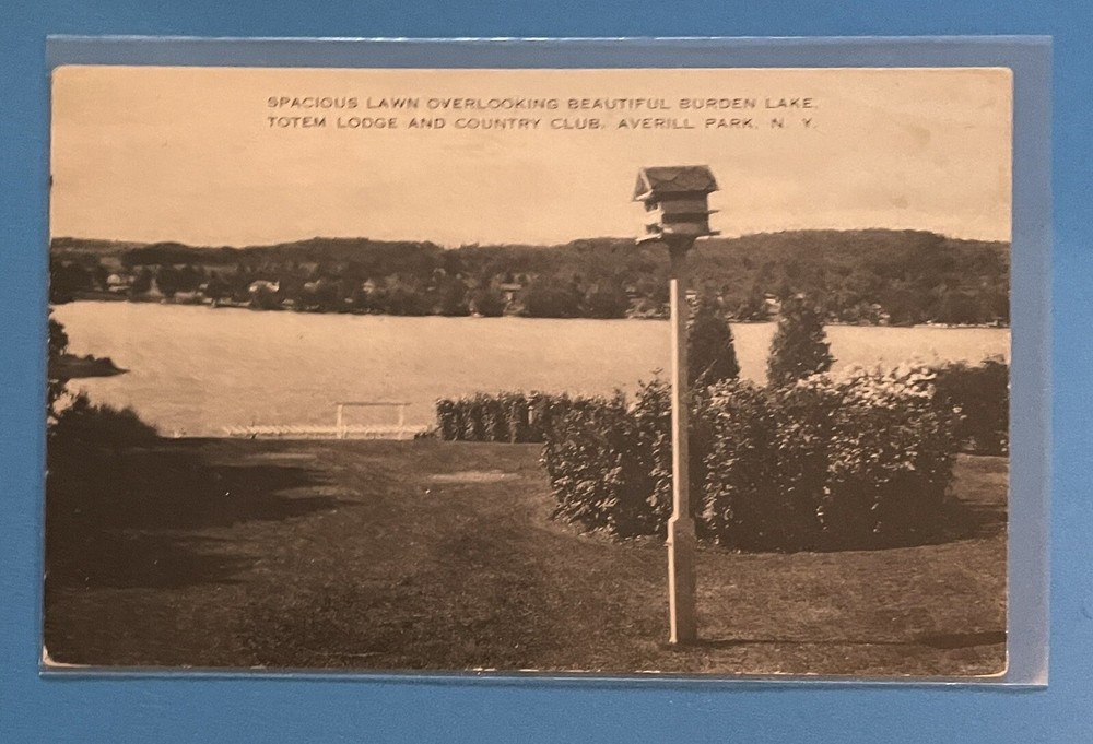 Burden Lake Totem Lodge and Country Club Averill Park New York Vintage Postcard