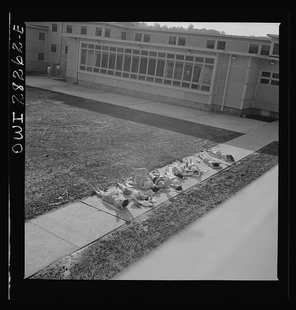 Arlington Farms Idaho Hall Washington DC 1943 Sunbathers War Residence Halls