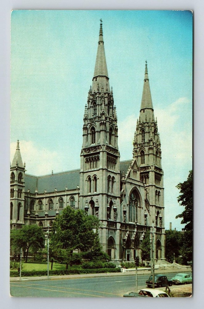 Pittsburgh PA-Pennsylvania, St. Paul's Cathedral, Religion, Vintage Postcard