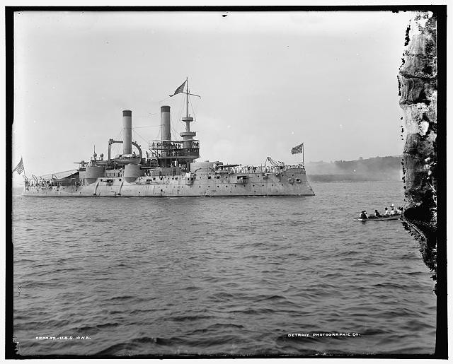 Photo:USS Iowa Battleship ca 1898