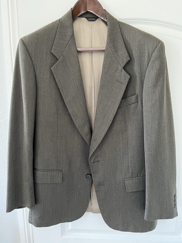 Tallia Uomo Green 100% Wool Sport Coat 44r