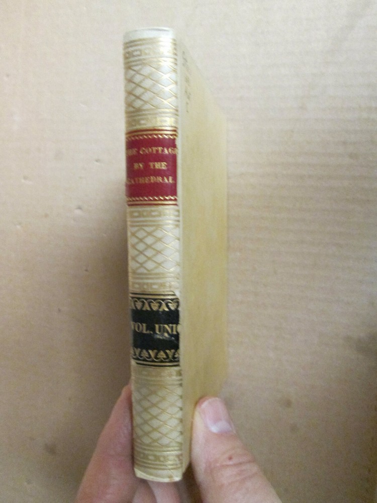 Eliz Charles COTTAGE BY CATHEDRAL Bernhard Tauchnitz RARE paper vellum binding