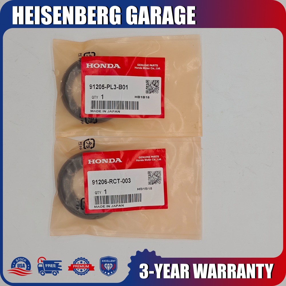 OEM  For Honda K-Series 6SPD Axle Seals 2PC Set RSX TSX CIVIC SI 91206RCT003