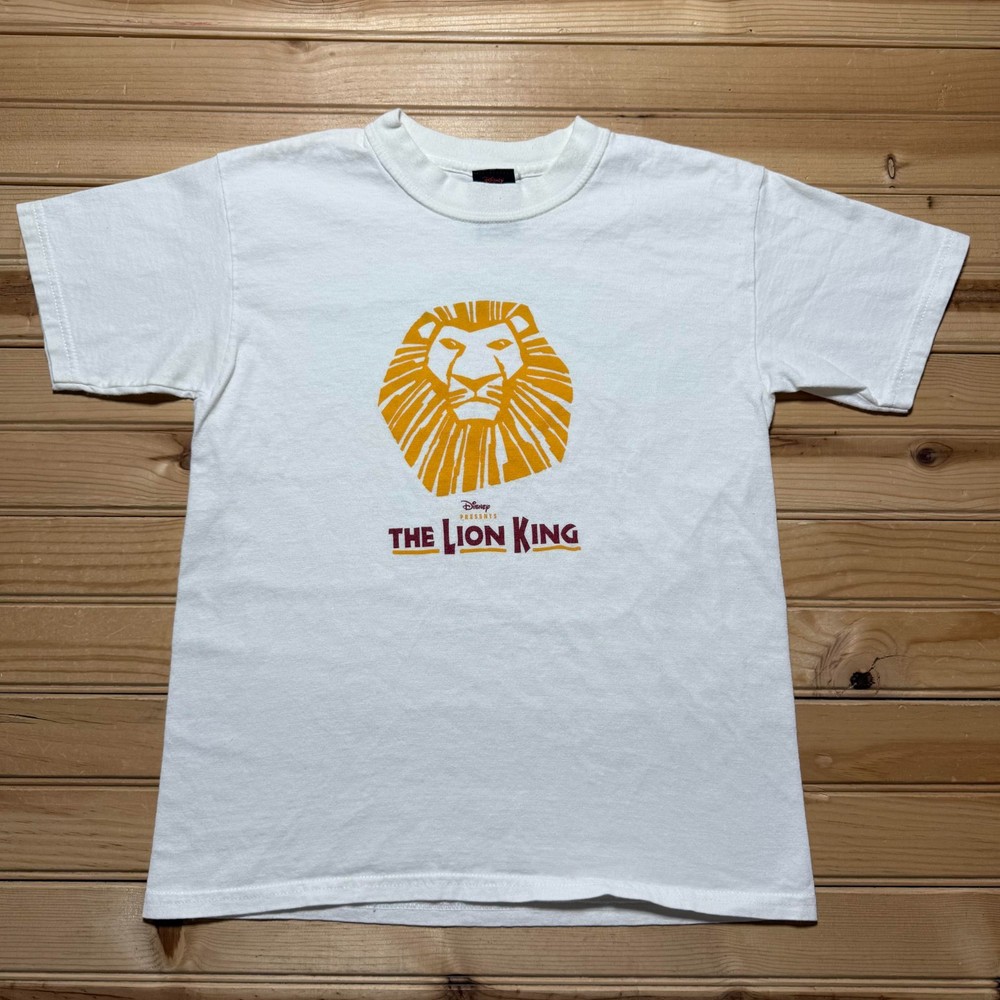 Vintage 90s Disney The Lion King Broadway Musical Graphic T-Shirt Youth - Medium