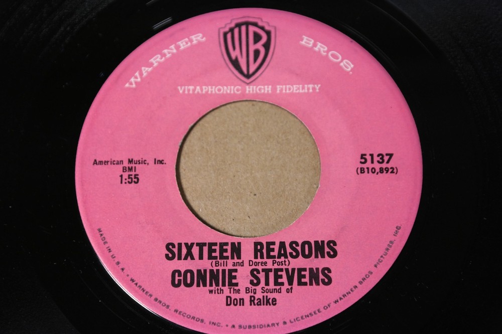 Connie Stevens, Warner Bros. Label #5137 Classic 45 Record