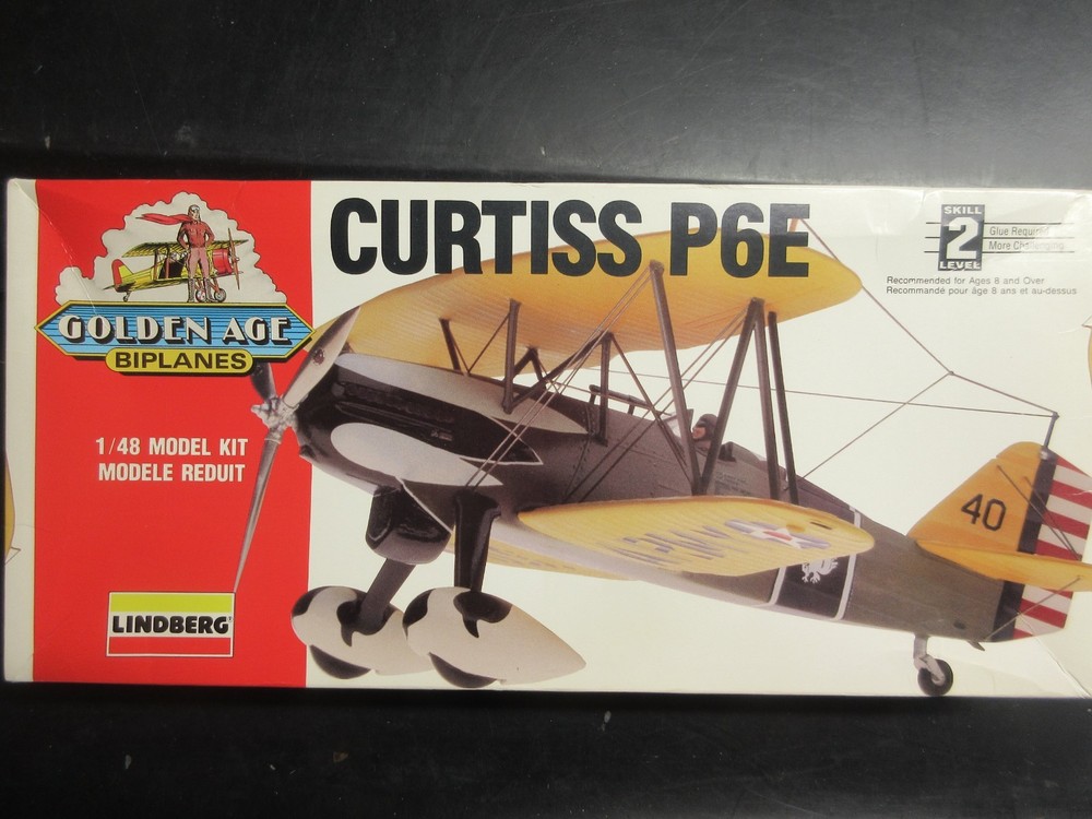 LINDBERG 1/48 CURTISS P-6E HAWK #72542 ndi  vintage