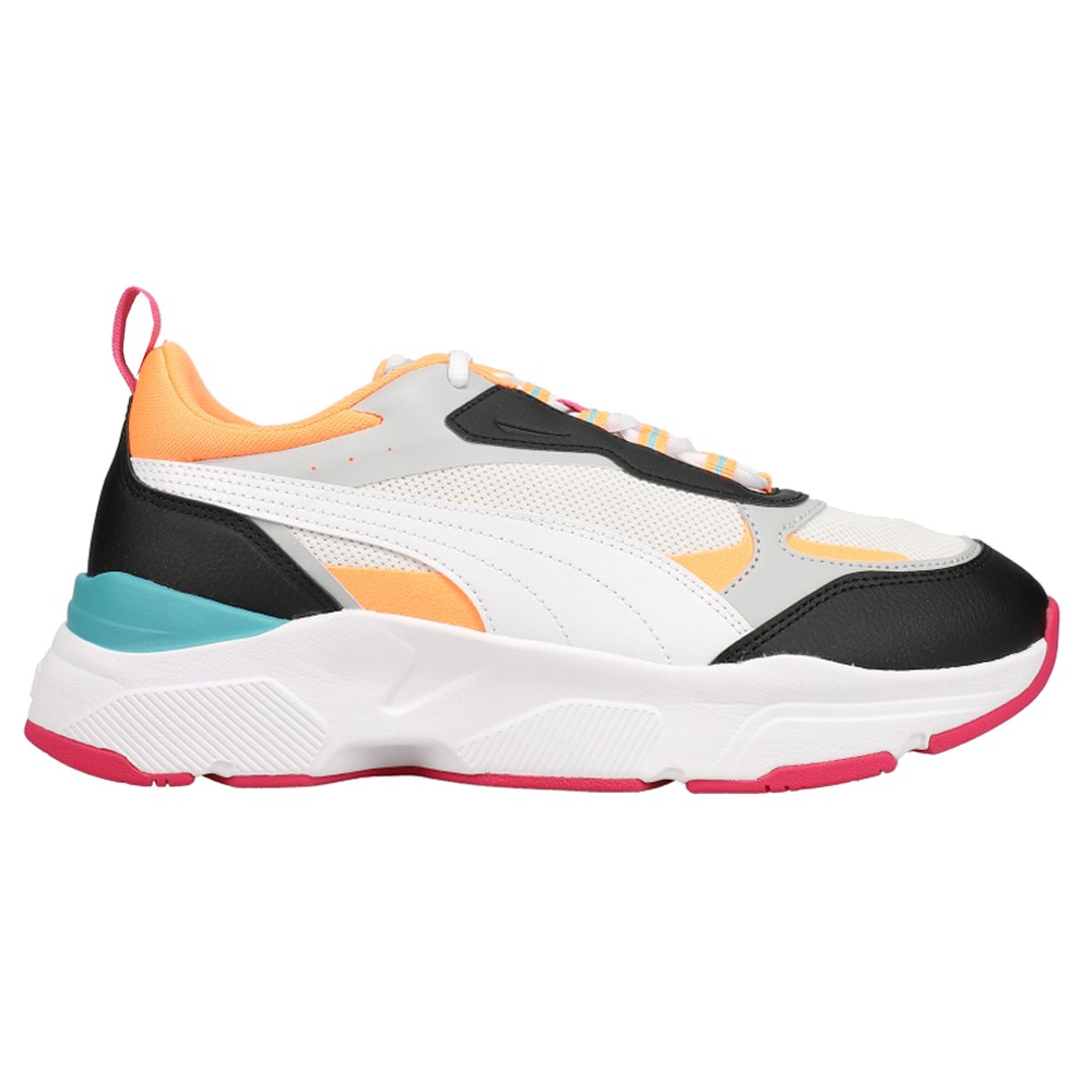 PUMA Cassia Lace Up  Womens White Sneakers Casual Shoes 384647-05