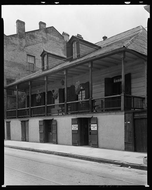 Madame John's Legacy,632 Dumaine Street,balcony,New Orleans,Louisiana,LA,1937 3