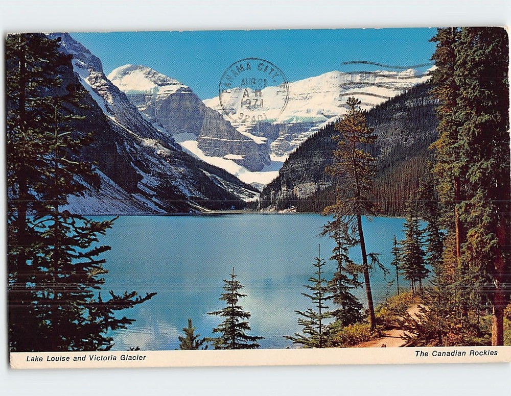 Postcard Lake Louise & Victoria Glacier Canada