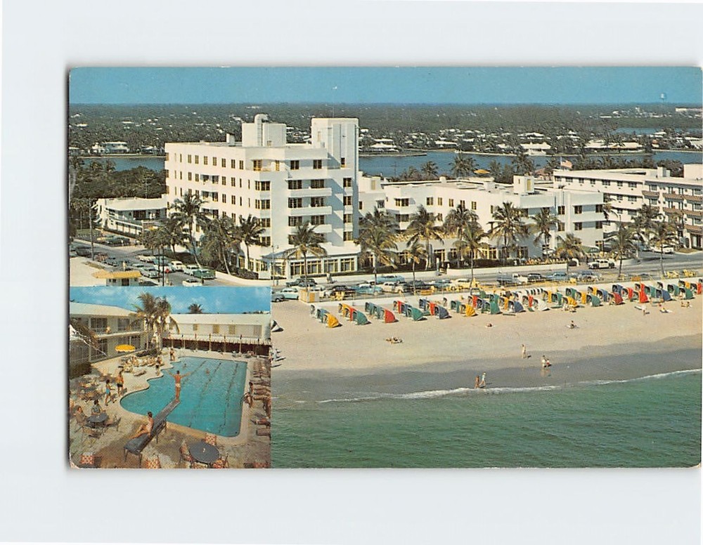 Postcard Lauderdale Beach Hotel Fort Lauderdale Florida USA