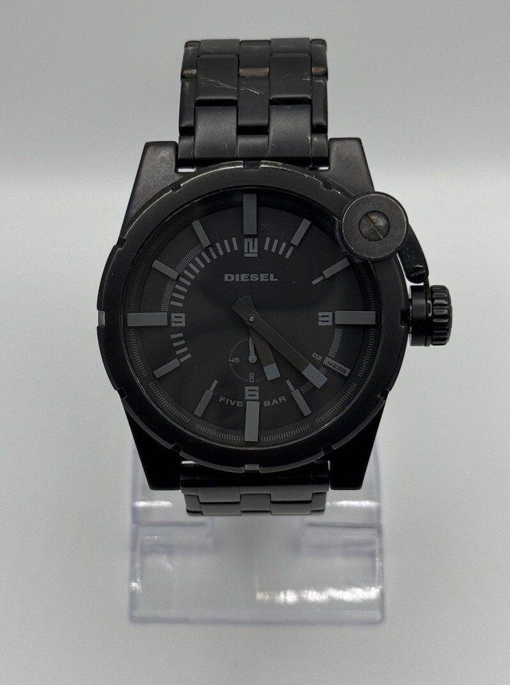 Diesel DZ-4235 Quartz Analog Black S-Steel Screw Down Crown Men's Wristwatch