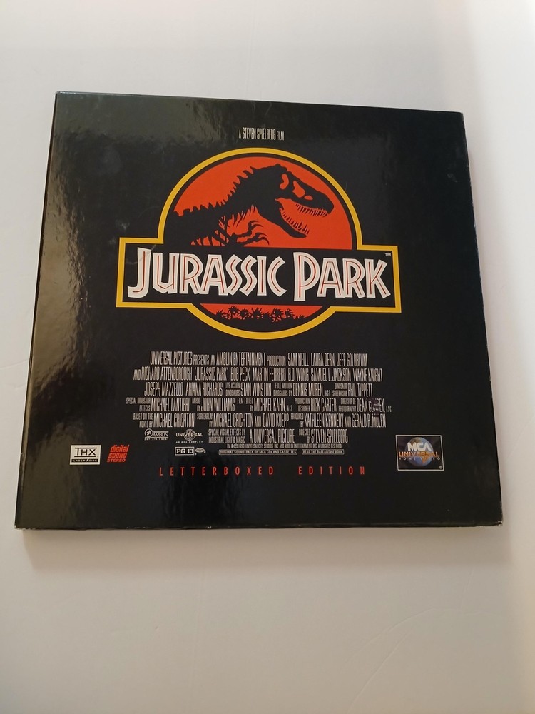 Vintage Jurassic Park Letterboxed Edition LaserDisc THX MCA Universal 41830
