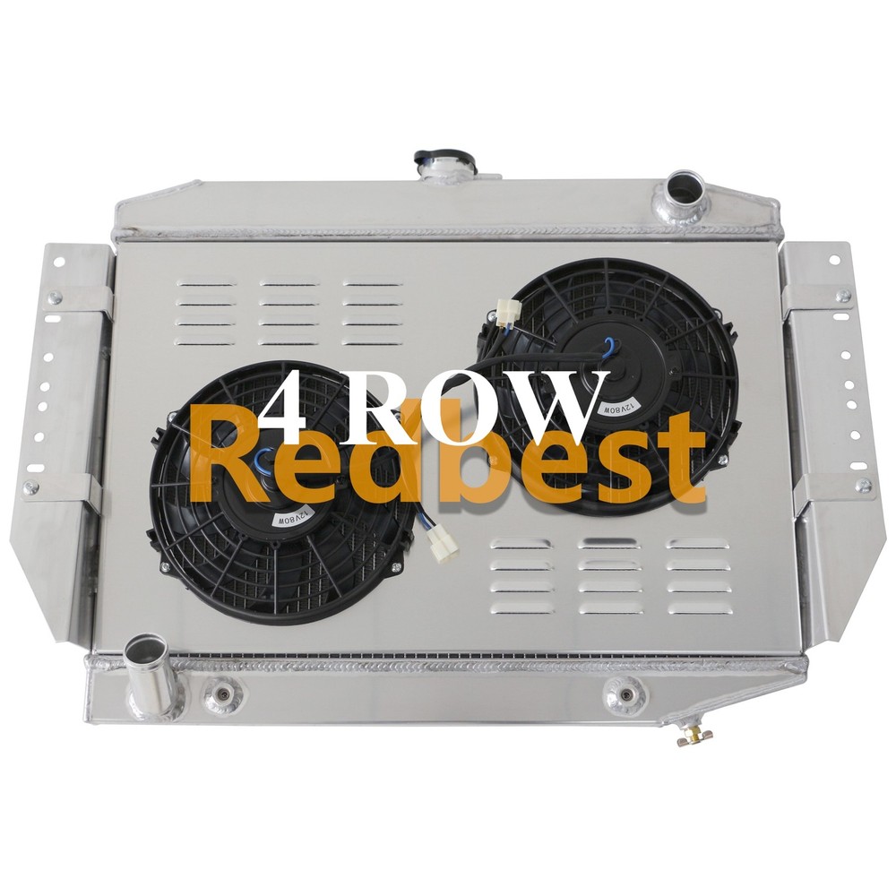 441 4ROW RADIATOR+SHROUD+FAN FIT 72-88JEEP J10 J20 CHEROKEE/WAGONEER 4.2/5.9L V8