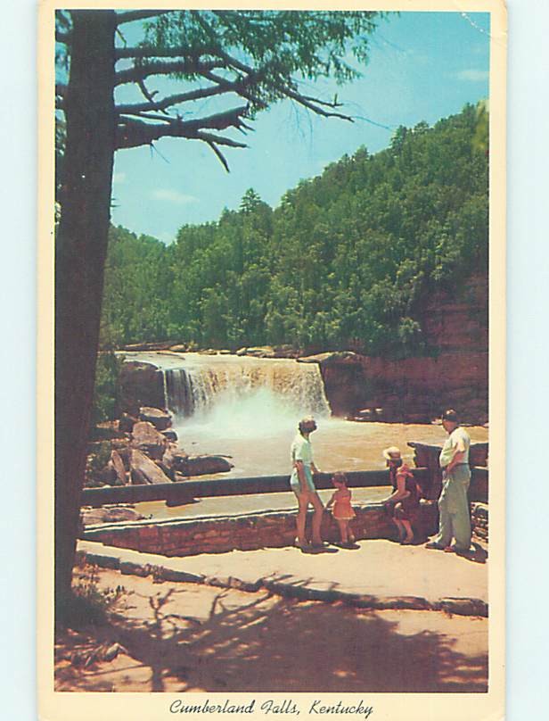 Chrome WATERFALL SCENE Cumberland Falls State Park - Corbin Kentucky KY AG3850