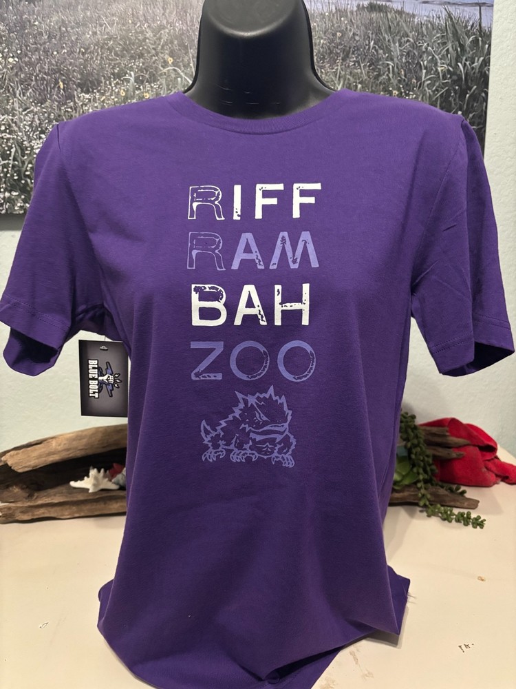 Texas Christian University Riff Ram Bah Zoo Bella Canvas Unisex Shirt