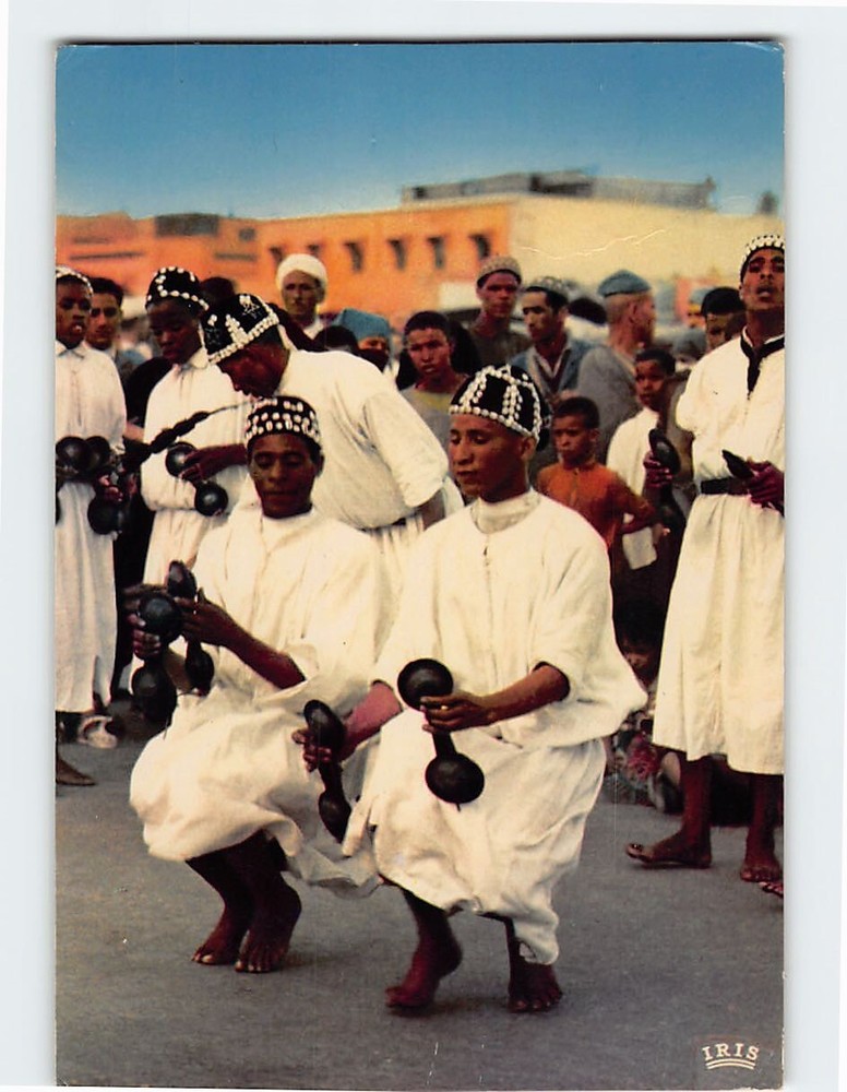 Postcard Danseurs G naoua Scenes Et Types Du Maroc Morocco