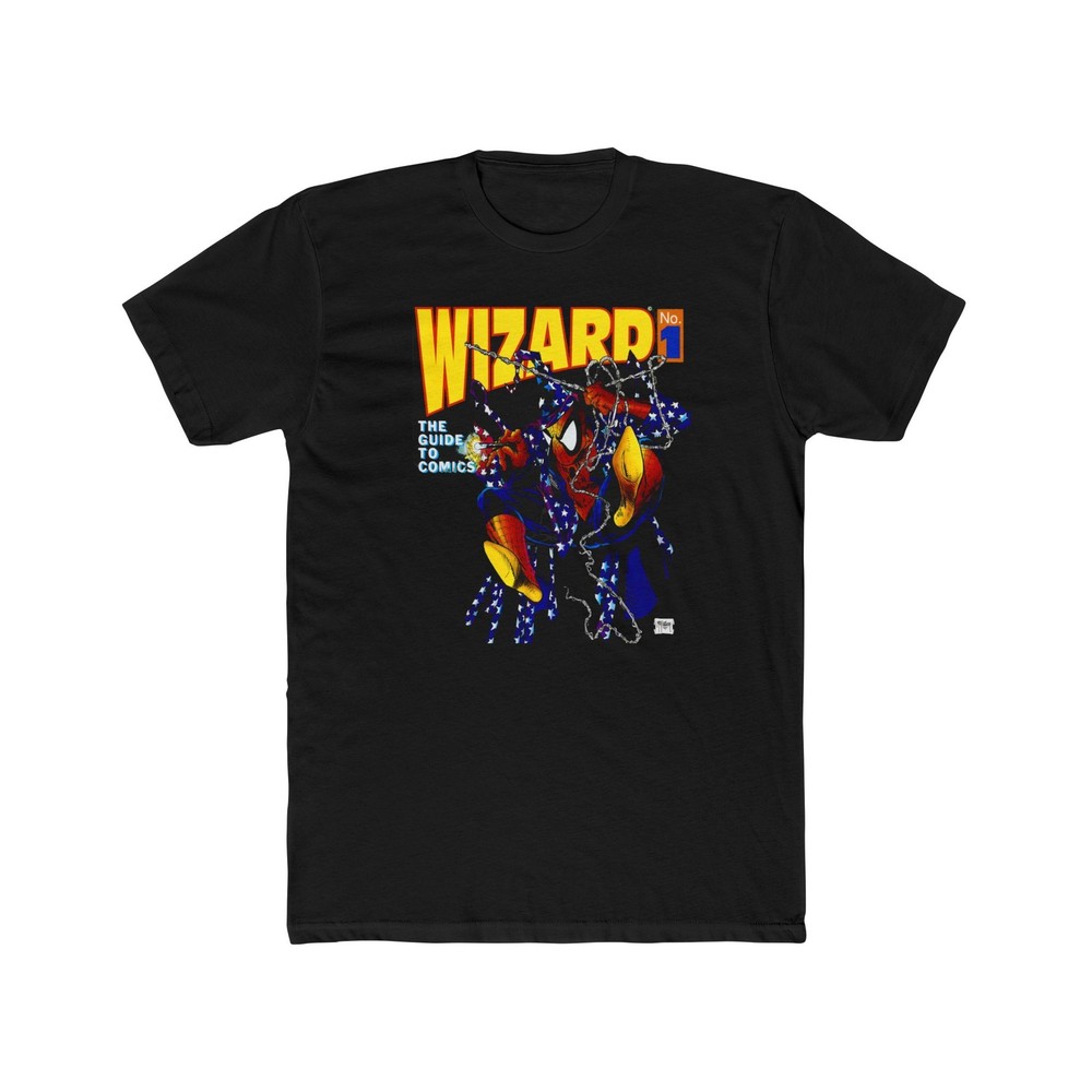 Spider-Man Wizard Magazine T-Shirt Todd McFarlane vintage style