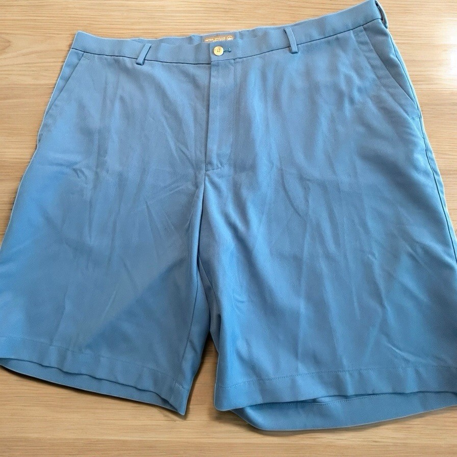 Peter Millar Crown Sport Men's Size 40 Light Blue Golf Shorts 9