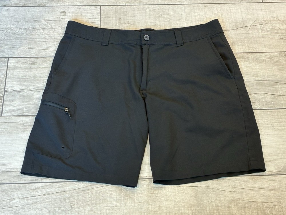 Magellan Shorts Mens 38 Black Fishing Outdoors Cargo Water Resistant Hybrid Hike
