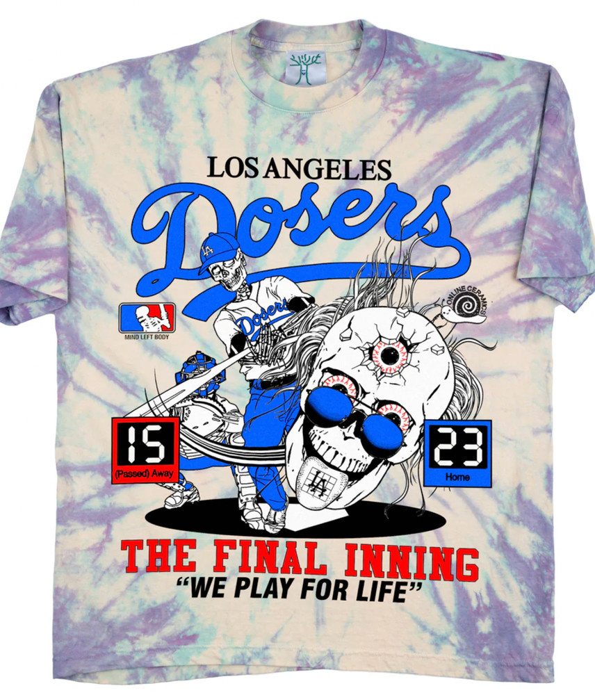 RARE Online Ceramics Los Angeles Dosers The Final Inning T-shirt Men's Size XXL