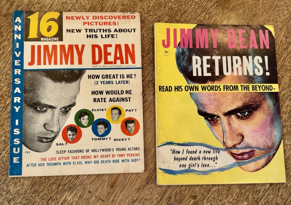 Vtg 50s JIMMY DEAN Magazine Lot RETURNS! 16 Magazine 1956 1957 James Dean