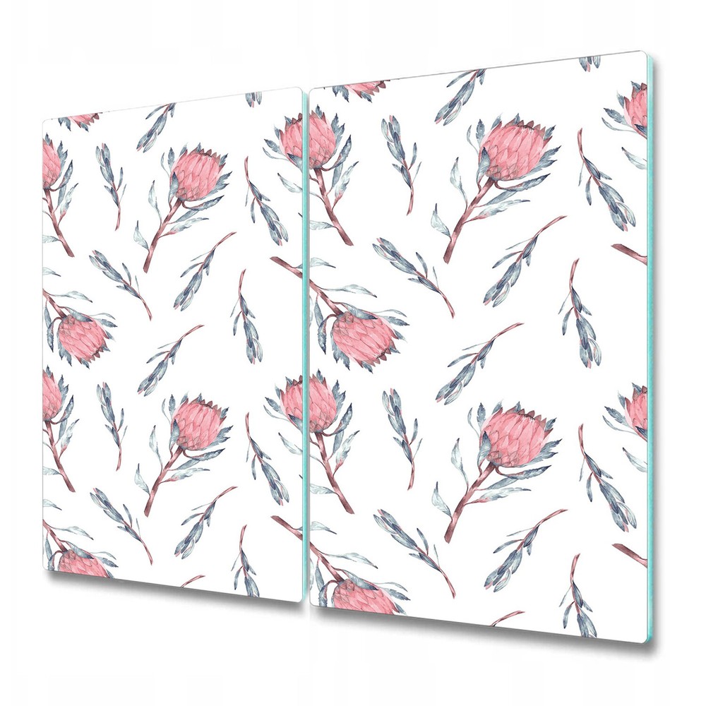 Induction Ceramic Hob Cover Protea flower Flower Floral Soft art 2x30x52