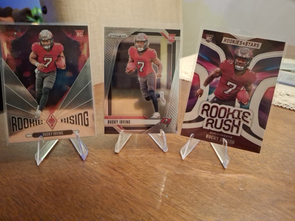 2024 Bucky Irving 3 Card (RC) Lot Prizm/Rookies&Stars/Phoenix Buccaneers