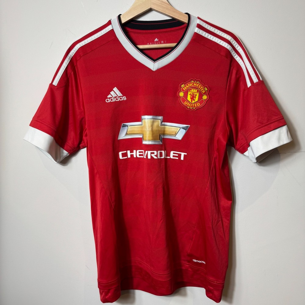 Adidas Manchester United Shirt Mens Medium Red Home Jersey Chevrolet Medium