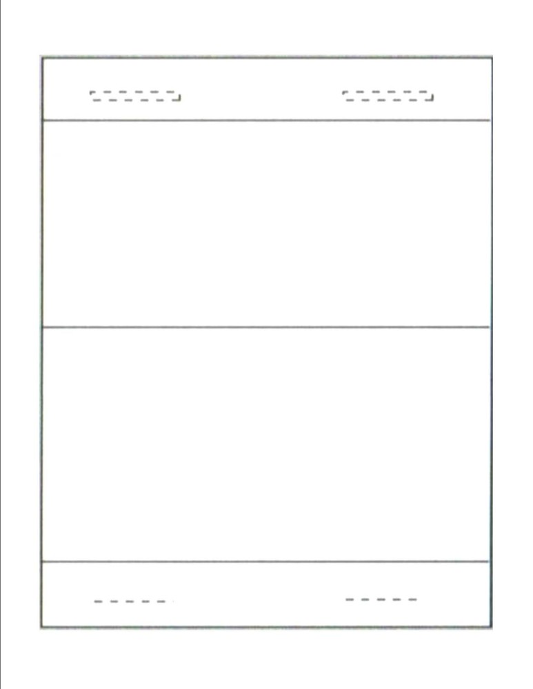 Tri-Fold Table Talker, 1-UP on 8.5