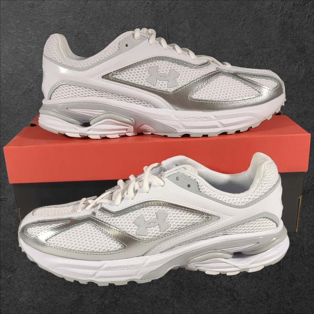 UA HOVR Apparition RTRFTR Unisex Sneakers Men's Size 9 White Gray 3027595-111