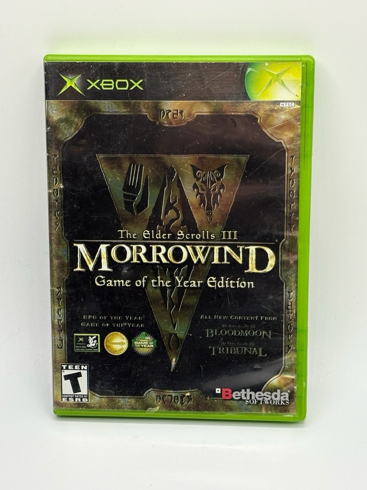 Elder Scrolls III Morrowind Game of the Year Edition for Xbox Original See Below