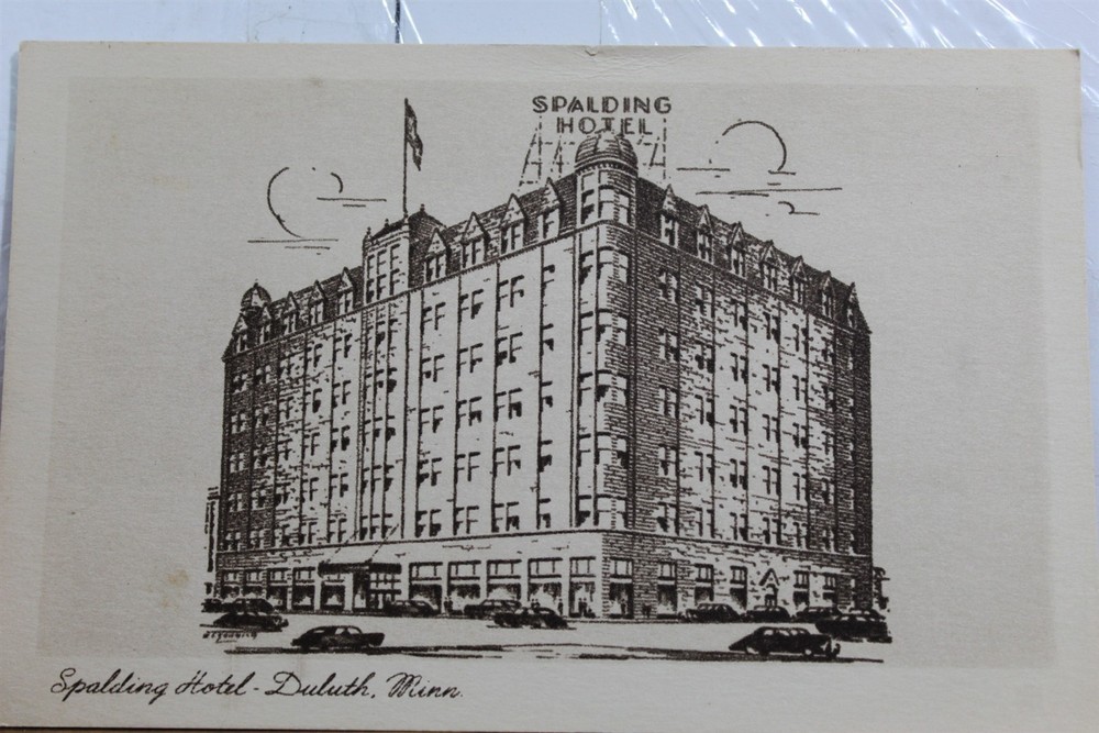 Minnesota MN Duluth Spalding Hotel Postcard Old Vintage Card View Standard Post
